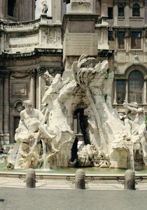 The Four Rivers Fountain by Gian Lorenzo Bernini